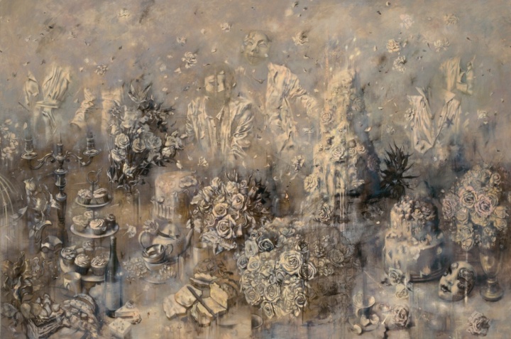 《迷途I》，200x300cm，布面丙烯、油彩，2013年
