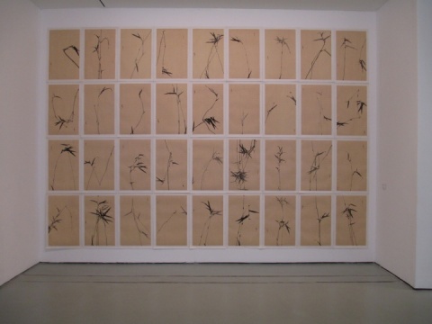 单凡 《瞬时之作》 41幅 每幅78x48cm 毛边纸水墨 2006-2012
