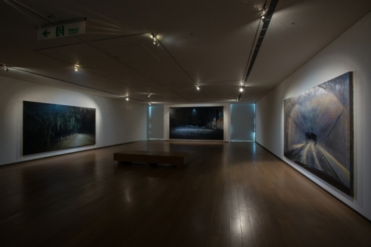 “夜路：陸亮個展“ 空间照一景，诚品画廊，台北，台湾，2014
