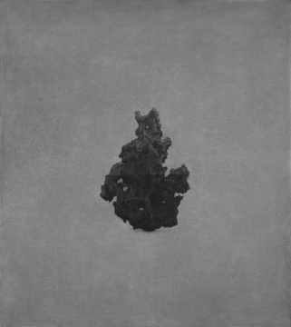石十 ，100×90cm，布面油画，2014
