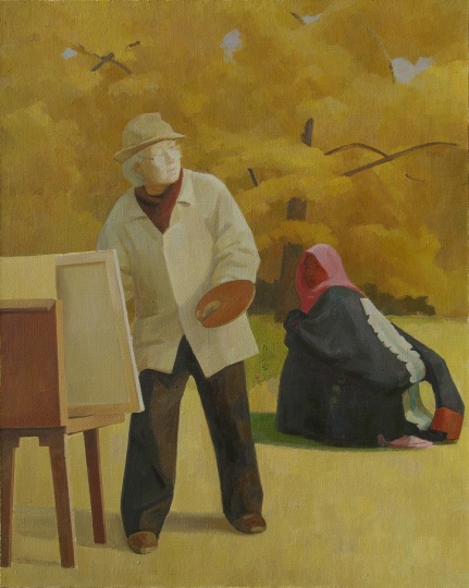 《父亲 II》，200X160cm，布面油画，2011
