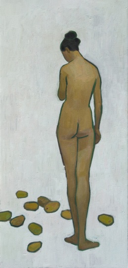 《无题》，210×100cm ，布面油彩，2012

