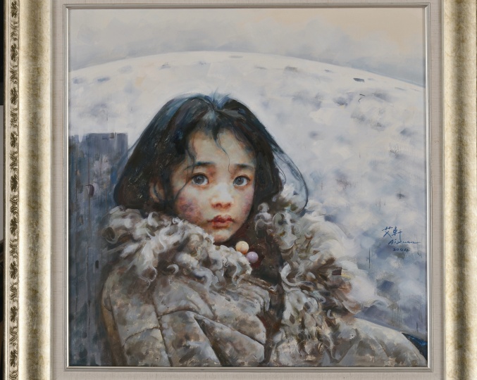 艾轩 《远方》 60×60cm 布面油画 2004  北京翰海

