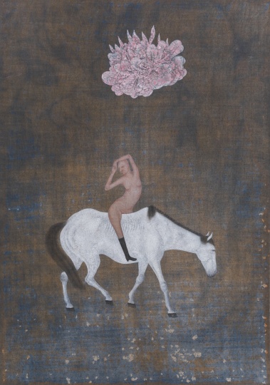 《幽梦》 63.5×90.5cm 纸本水墨 2014
《幽梦》 63.5×90.5cm 纸本水墨 2014