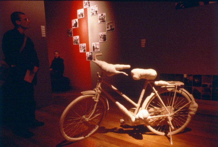 Revolutionary Capitals展览上，林天苗的自行车  图片提供：凯伦·史密斯