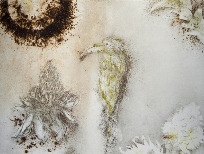 2013年为巴西创作的“巴西花鸟图”，也将会在即将开幕的展览“九级浪”上呈现

