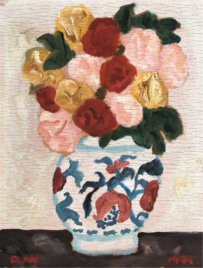 《花》24×17cm 布面油画 1999年
