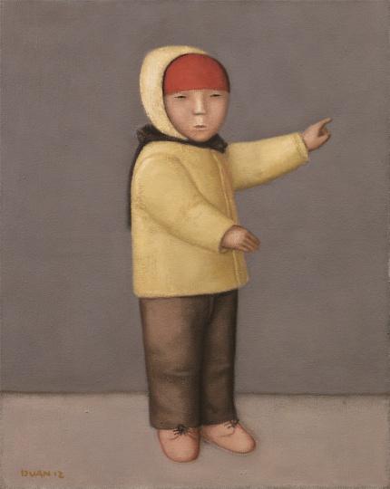 《小孩》100×80cm 布面油画 2012年
