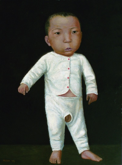 《小孩》125×106cm 布面油画 1998年
