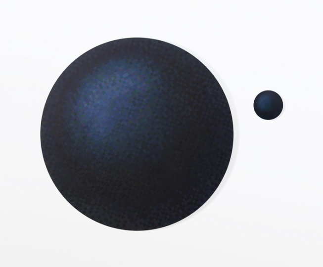 《误差3》，布面油画，大圆直径205cm，小圆直径30cm，2011
