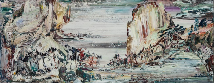 江湖 布面油画 66cm×170cm 2014年
