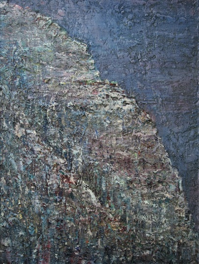 雪树寒林 布面油画 185x130cm 2011年

