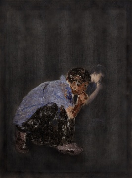 《No.11》 200x150cm 综合材料 2012。
