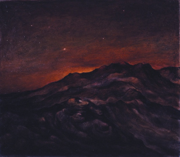  《荒山之晨》58x66cm 布面油画 1983
