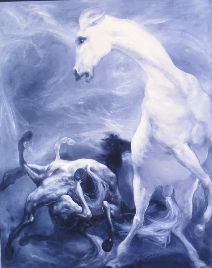 《马之八》 162x130cm 布面油画 2001
