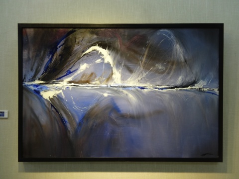 《渐入》100x150cm 布面油画 2014
《渐入》100x150cm 布面油画 2014
