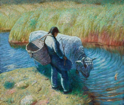 Lot0061 罗中立《春》 59x68.5cm 1984 估价:70-90万
Lot0061 罗中立《春》 59x68.5cm 1984 估价:70-90万