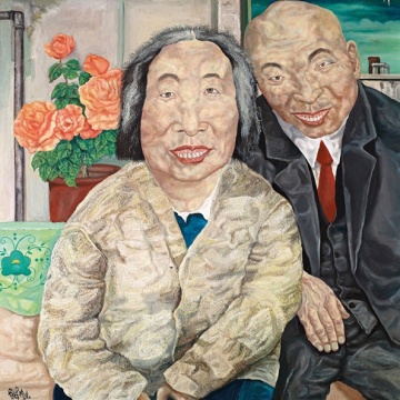 刘炜 革命家庭系列之一的作品《无题》 依旧表现抢手  最终以1504万港币成交
