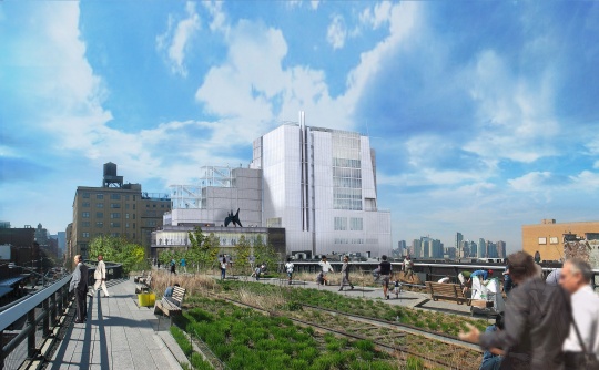 惠特尼博物馆位于肉库区的新馆外景 © Renzo Piano Building Workshop
