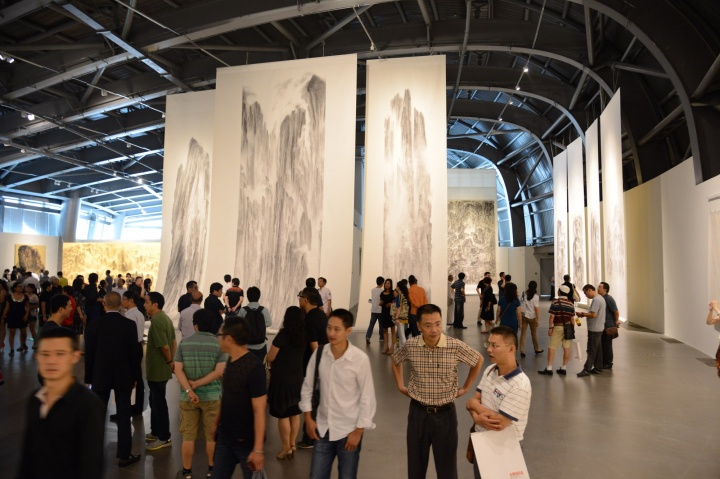2013年9月22日，徐龙森山水画展
