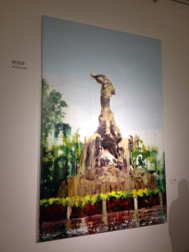 何汶玦  《日常影像 羊城》 200x300cm 布面油画 2014
