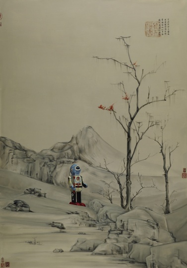 《五行缺水》 200cm×140cm 布面油画 2008
