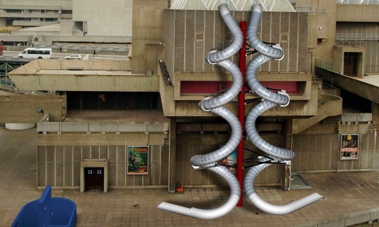 Carsten Höller’s Isomeric Slides, which will form part of the exhibition at the Hayward gallery in London from 10 June. Photograph: Carsten Höller/PA
