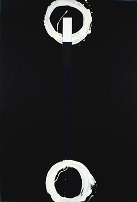 菅木志雄《space-connection-construction-outline》，79.0×53.5cm，纸上丙烯、不卷尺 ，1975年，©菅木志雄
