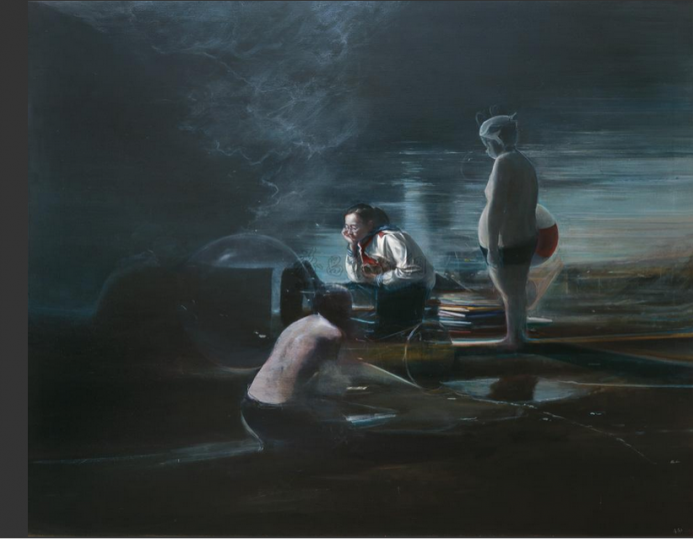 贾蔼力《风暴前的留念》 200 x 247cm 布面油画 2007-2008 成交价:195.5万元 北京保利2011春拍
贾蔼力《风暴前的留念》 200 x 247cm 布面油画 2007-2008 成交价:195.5万元 北京保利2011春拍