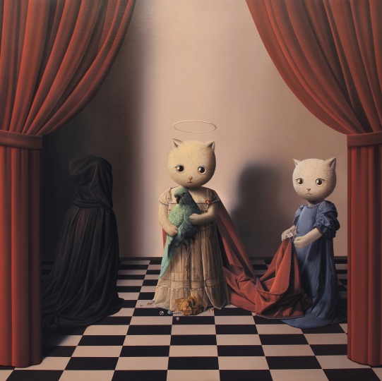 张凯 《我真爱的你》 140×140 布面油画 2014
张凯 《我真爱的你》 140×140 布面油画 2014