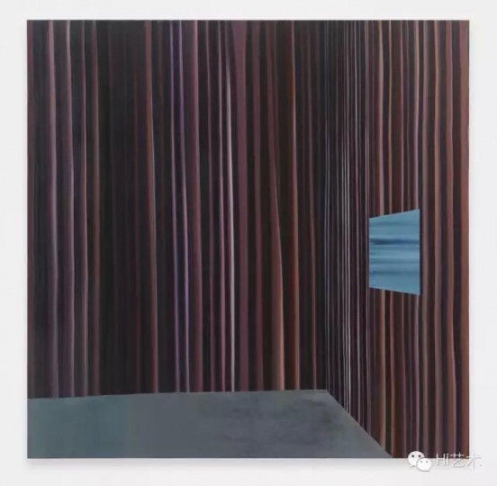 《Curtain#1》 142.24×142.24cm 布面油画 2012
