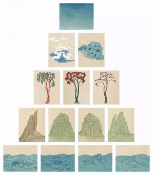 黄威 《山山水水-西藏（之一）》 30cm×23cm×14 纸本设色  2012

