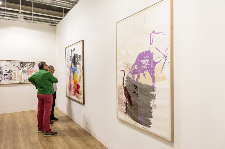 佩斯画廊此次主打劳申伯格的作品© Art Basel
