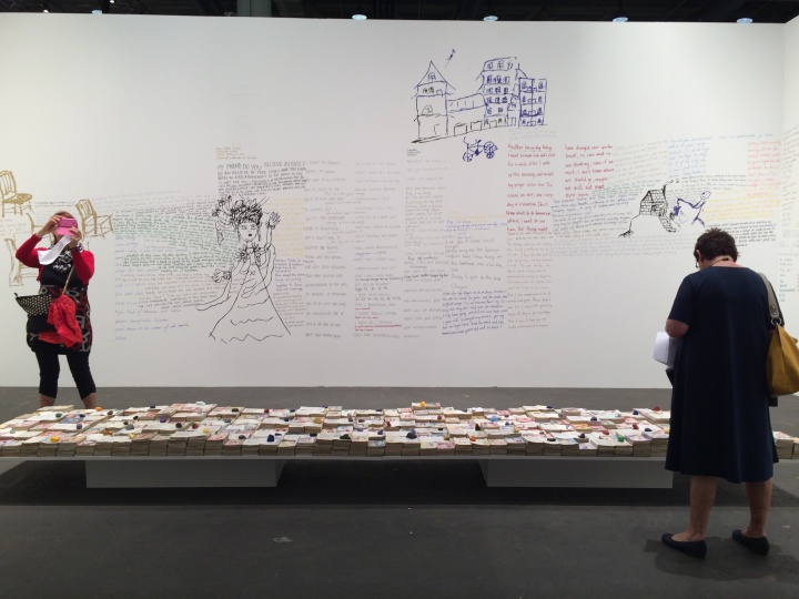 艺术无限（Unlimited ）展出的中国年轻艺术家刘窗的作品《爱情故事》，该作品由Salon 94画廊与Leo Xu Projects共同推出
