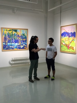 上舍空间艺术顾问赵露(左）、艺术家张榕泉（右）
