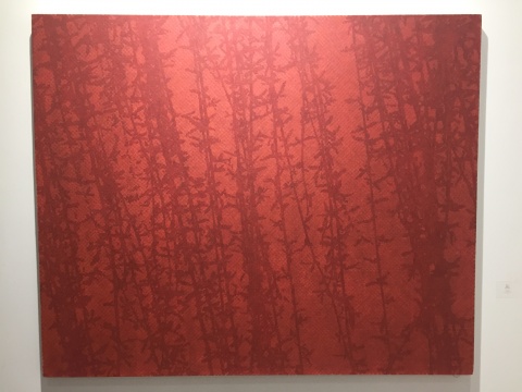 《宫墙柳4》 170×140cm 布面 国画颜料 2015
