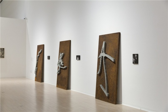 李舜2015年作品《瞬间的永恒》，材料为相纸、混凝土、考顿钢
