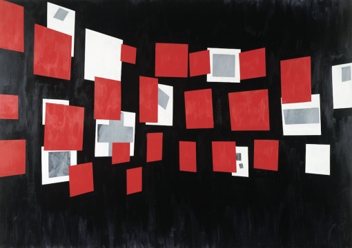 《滑动》，1984，布面丙烯，178 x 254 厘米。由艺术家和纽约Postmasters画廊提供
