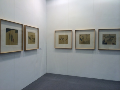 “2011—2014青年艺术100回顾展”展览现场，杨宁作品现场
