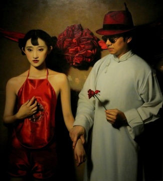 《大民国——红玫瑰》155×170cm 布面油画 2013
