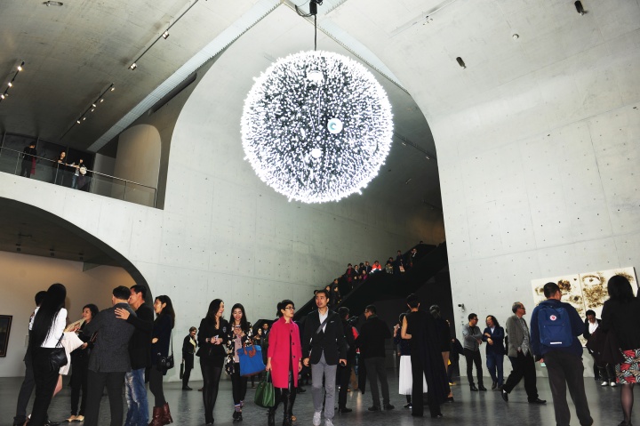 2014年3月28日，龙美术馆（西岸馆）开幕展“开今•借古”现场。
