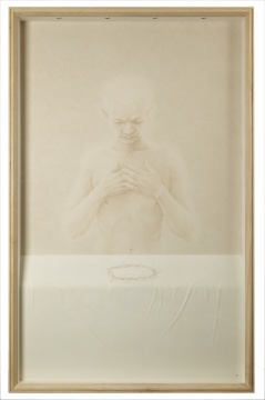 ​《王的加冕》 141×88cm 纸本绘画、玻璃钢浮雕 2015
