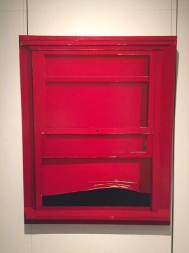 冷广敏 《红窗》 150×120cm 布面丙烯综合材料 2015
