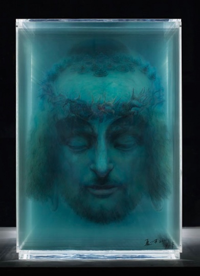 《他者的肖像之十三》玻璃尺寸：81.5×59cm 外框尺寸：88×60.5x×69.5cm 2011
