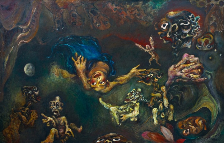 《梦想》178×270cm 布面油画 1986
