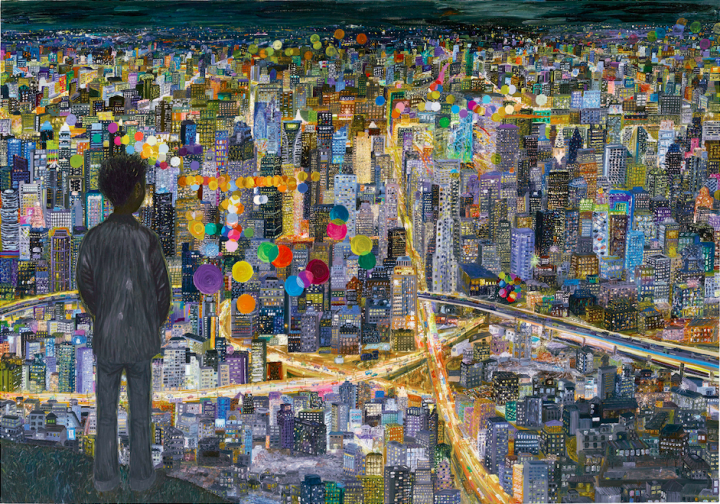 欧阳春   《孤独症》  260×370cm  布面油画  2012
