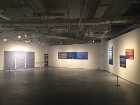 展览现场，艺术家张小迪的作品
