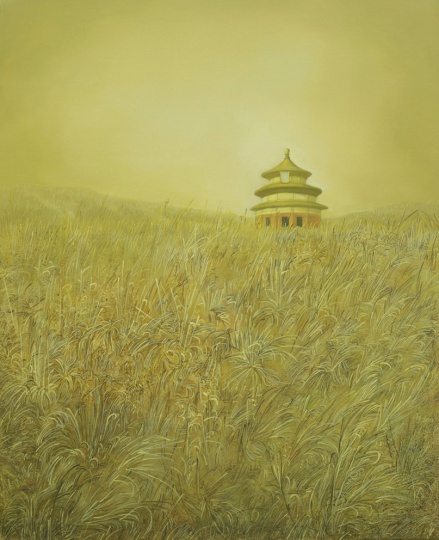 樊琳云 《孤独系列--天坛》80×100cm 布面油画 2013
樊琳云 《孤独系列--天坛》80×100cm 布面油画 2013