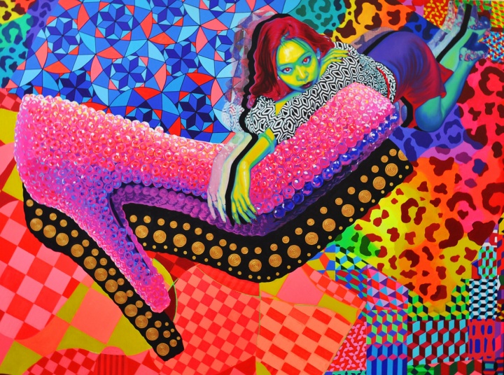 陆璐 《别动我的水晶鞋》 200×150cm 布面油画、丙烯 2013
陆璐 《别动我的水晶鞋》 200×150cm 布面油画、丙烯 2013