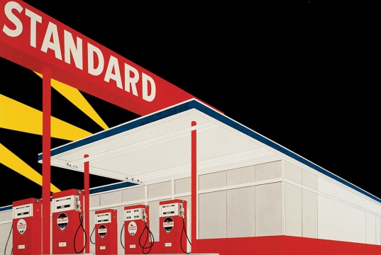 埃德•拉斯查《Standard Station》1963 © Edward Ruscha
埃德•拉斯查《Standard Station》1963 © Edward Ruscha
